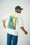 The Simpsons Baskılı Beyaz Oversize T-Shirt