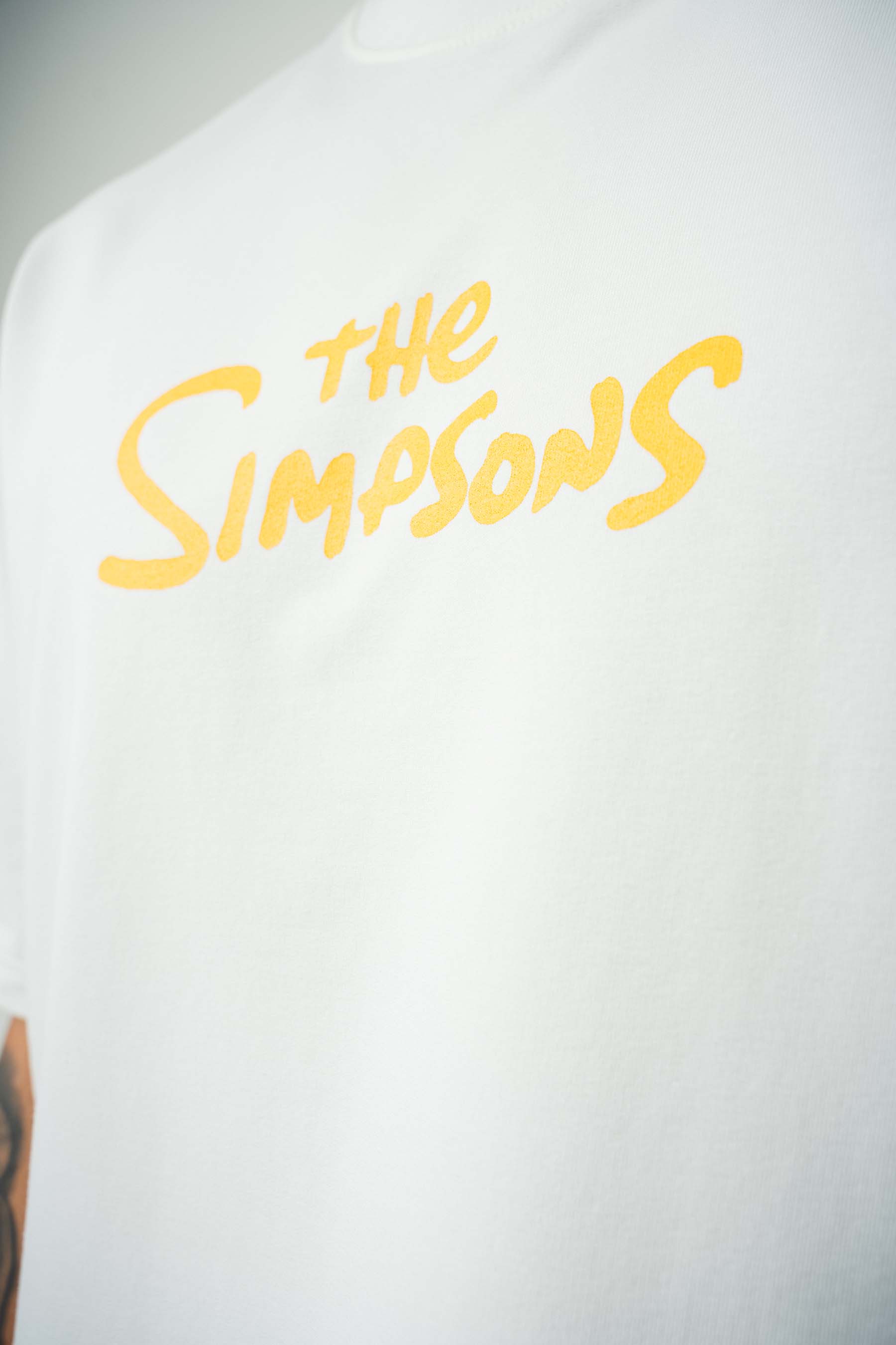 The Simpsons Baskılı Beyaz Oversize T-Shirt