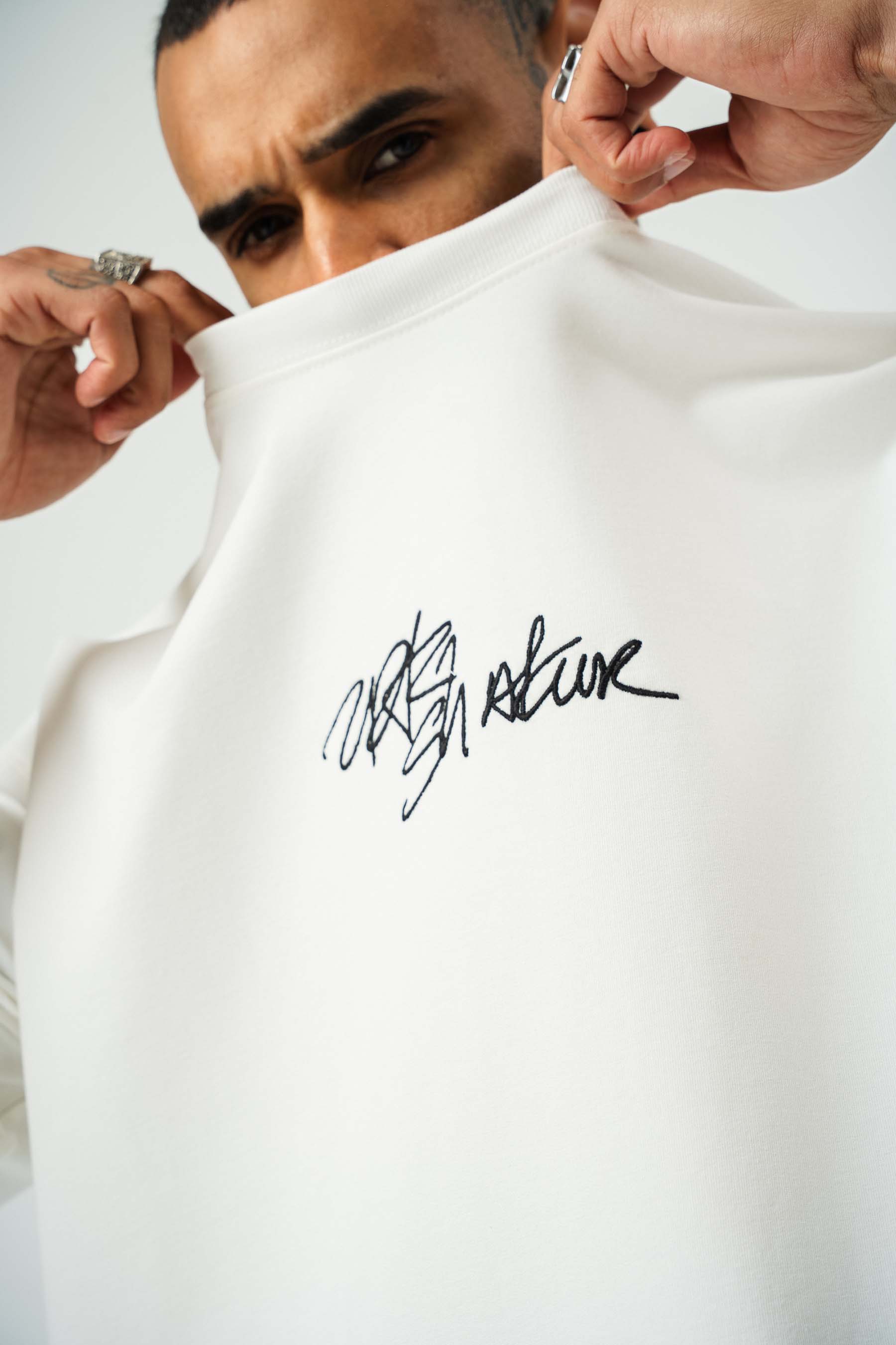 Tupac Shekure Baskılı Beyaz Oversize T-Shirt