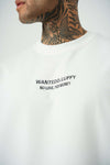 Wanted D.Luffy Baskılı Beyaz Oversize T-Shirt