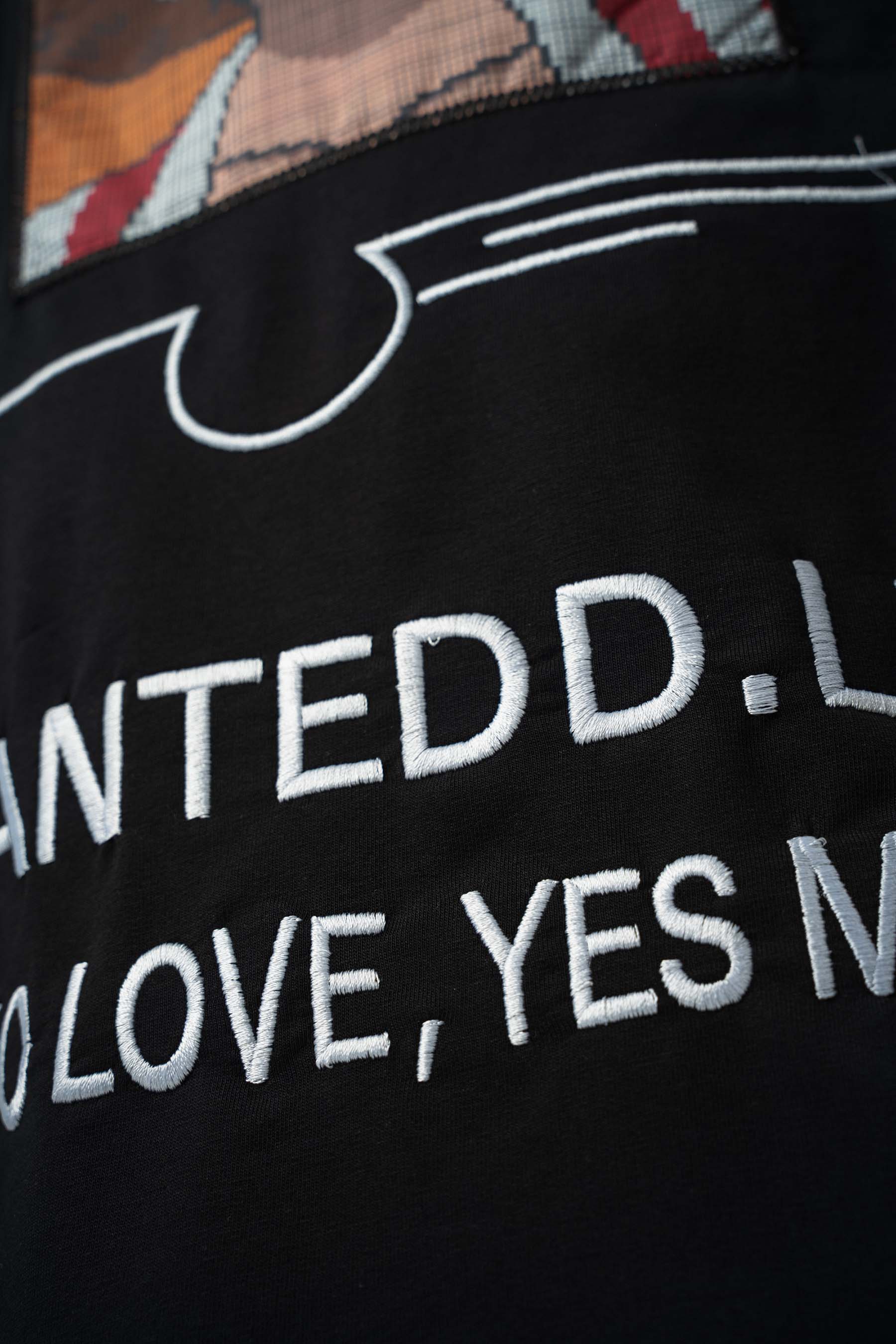 Wanted D.Luffy Baskılı Siyah Oversize T-Shirt
