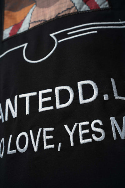 Wanted D.Luffy Baskılı Siyah Oversize T-Shirt