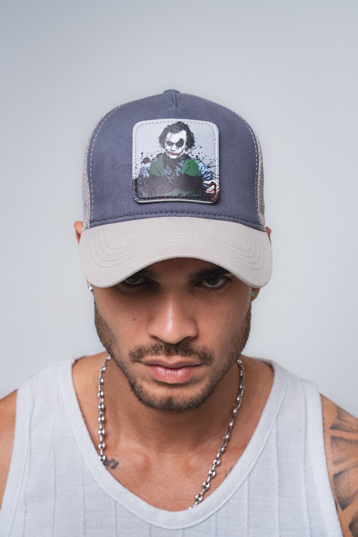 Joker 5 Gri Fileli Şapka ürün görseli 1