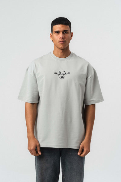 Kendrick Lamar Baskılı Gri Oversize Baskılı T-Shirt