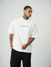 Liquid Dream Baskılı Beyaz Oversize T-Shirt