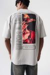 Mokney D-Luffy Oversize T-Shirt Gri