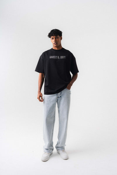 Monkey D-Luffy Baskılı Siyah Oversize Baskılı T-Shirt