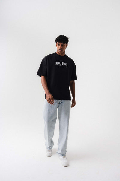 Monkey D-Luffy Baskılı Siyah Oversize Baskılı T-Shirt