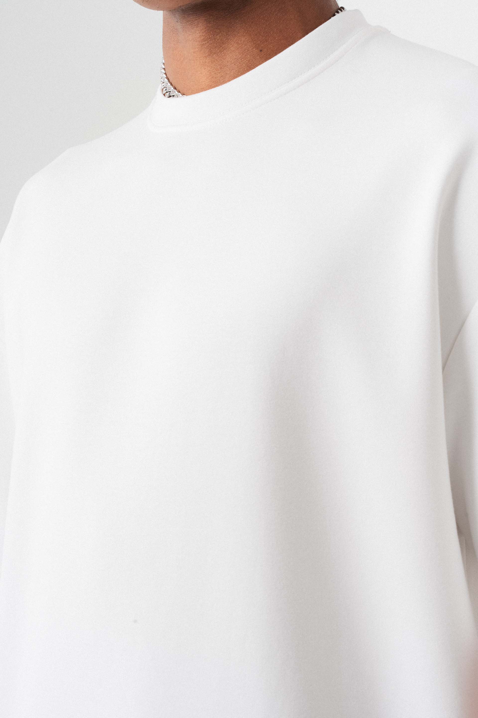 Oversize Basic Beyaz T-Shirt