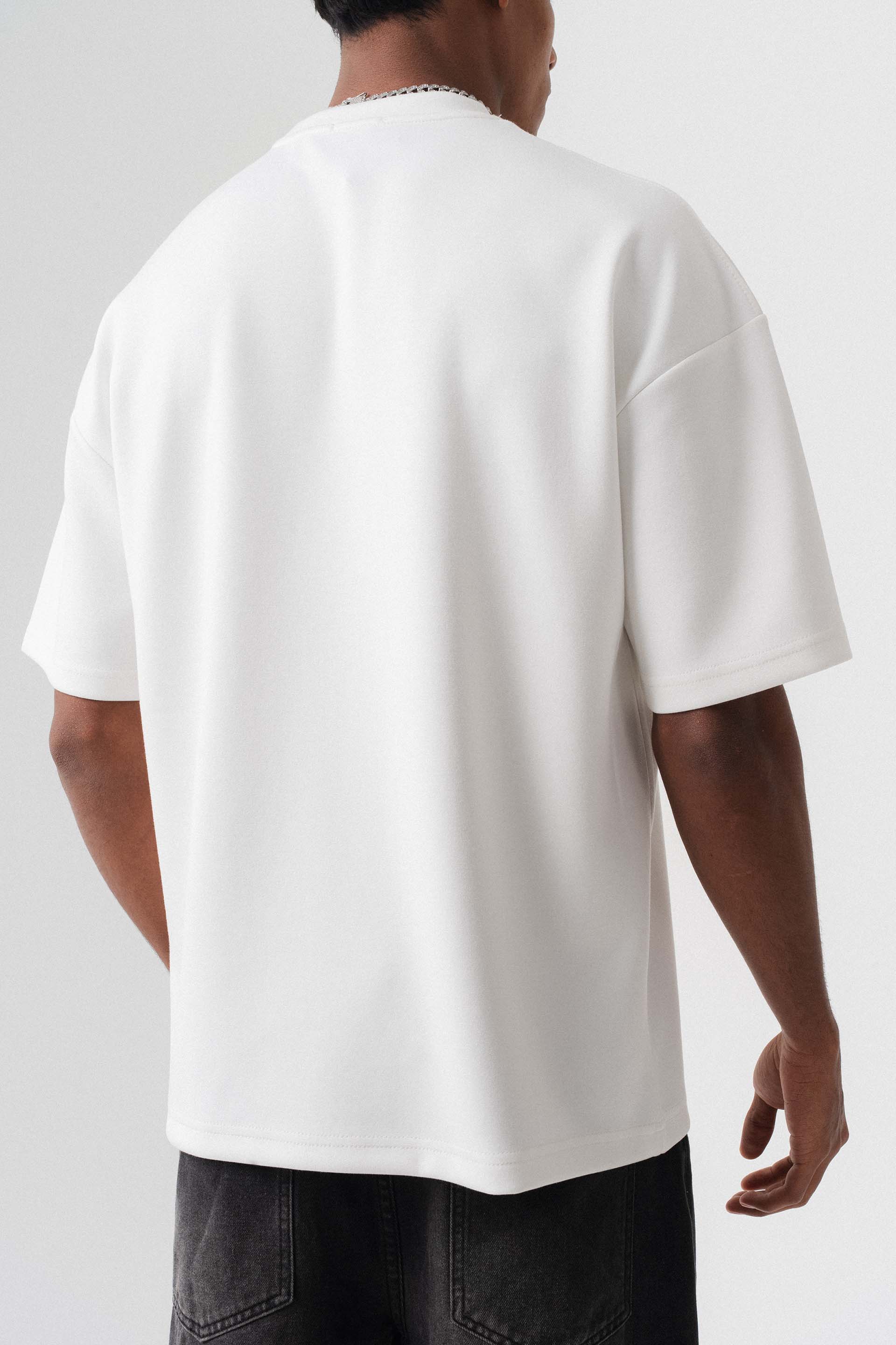 Oversize Basic Beyaz T-Shirt