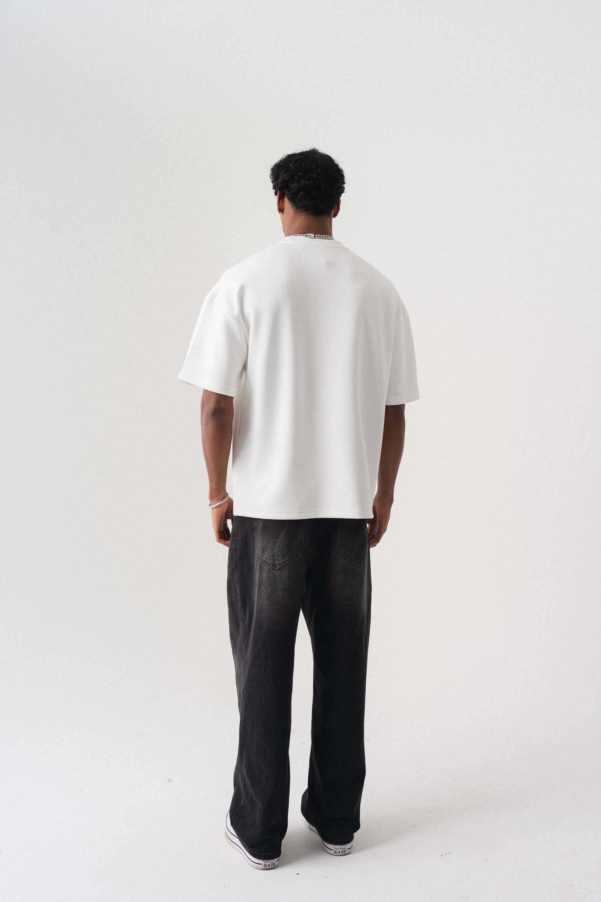 Oversize Basic Beyaz T-Shirt