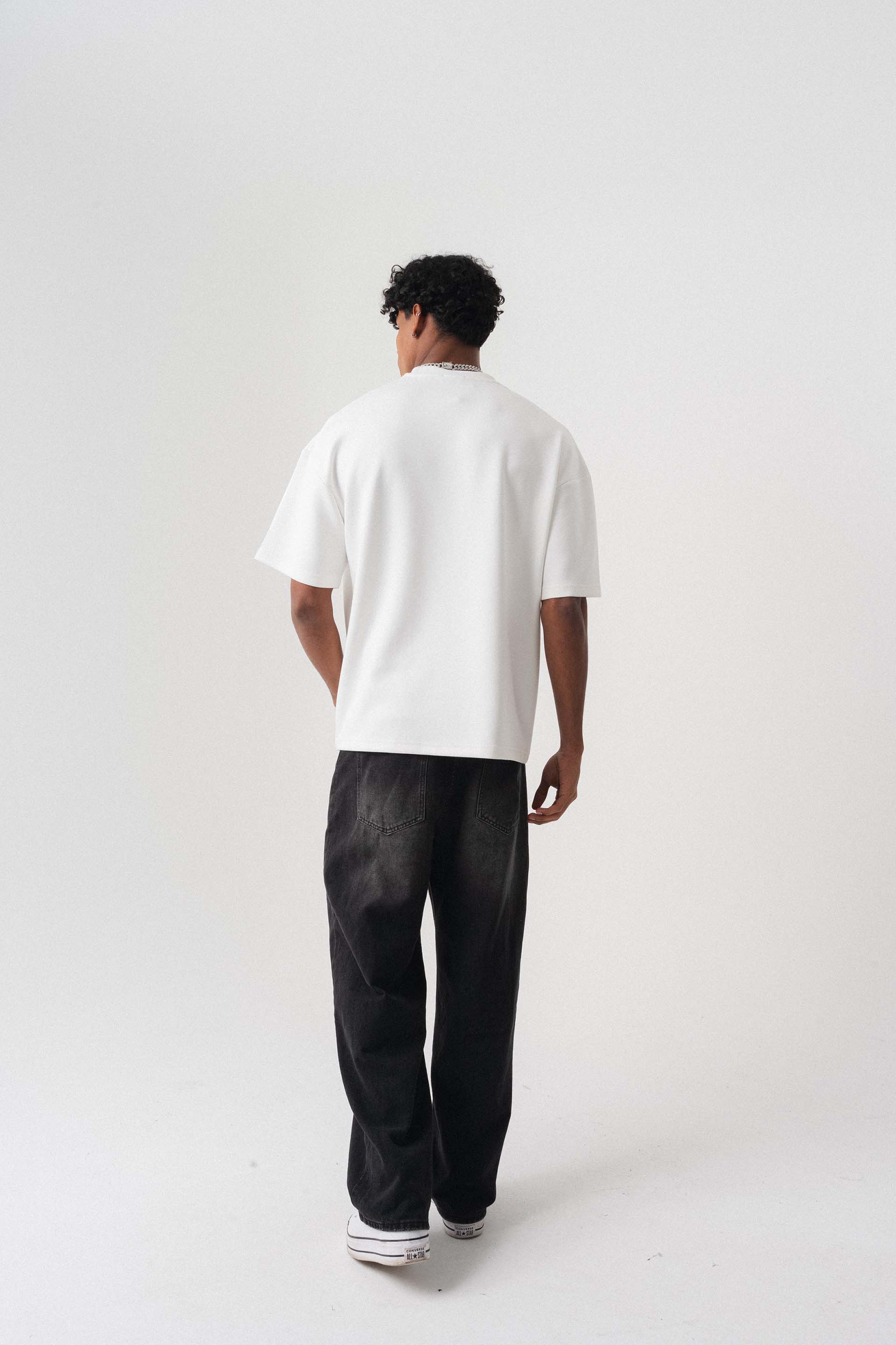 Oversize Basic Beyaz T-Shirt
