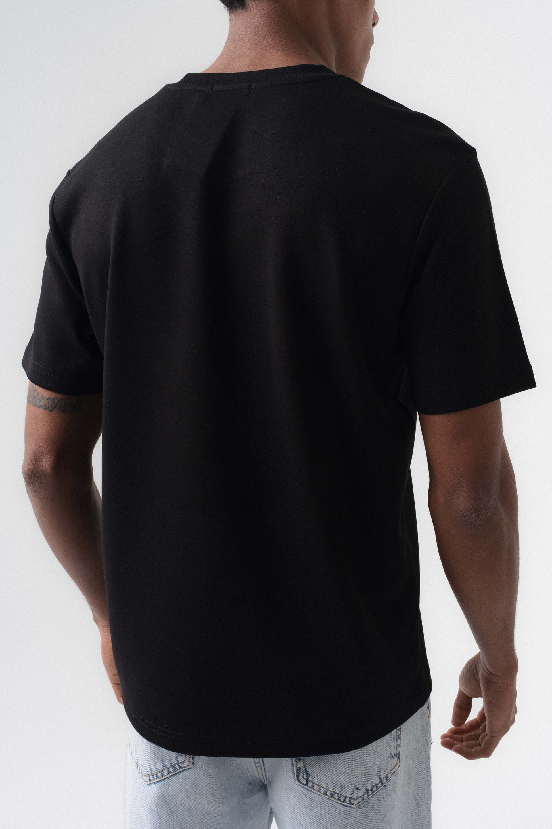 Oversize Basic Siyah T-Shirt