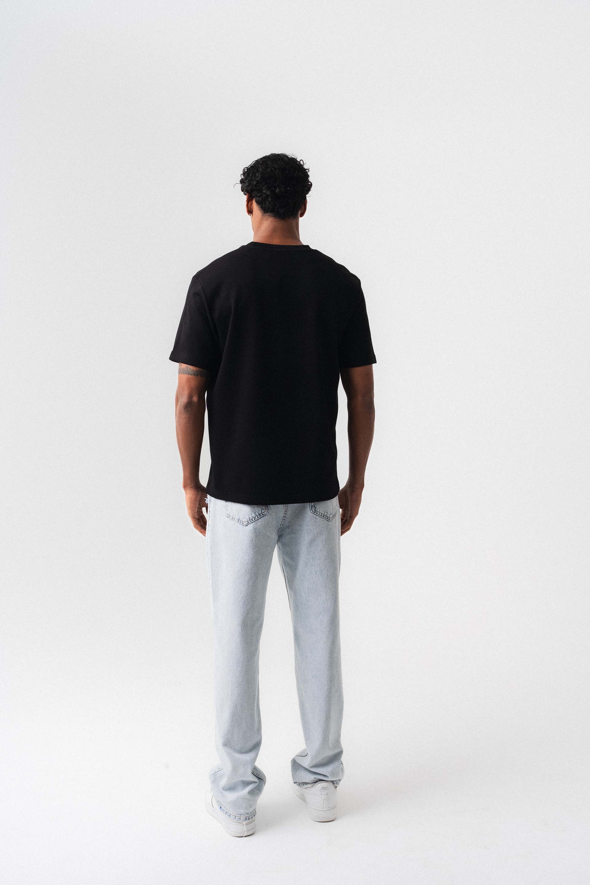 Oversize Basic Siyah T-Shirt