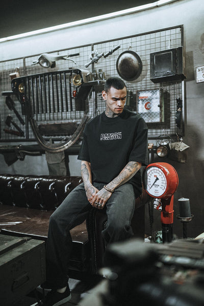 Boss Eva Embroidered Oversize Black T-Shirt