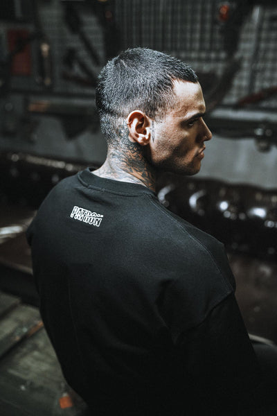 Boss Eva Embroidered Oversize Black T-Shirt