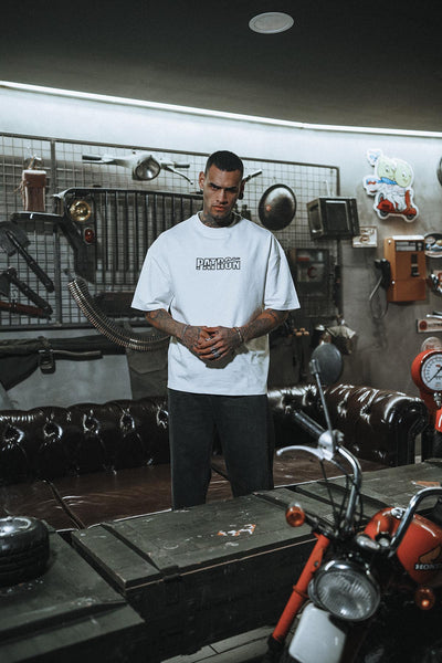 Boss Eva Embroidered Oversize White T-Shirt