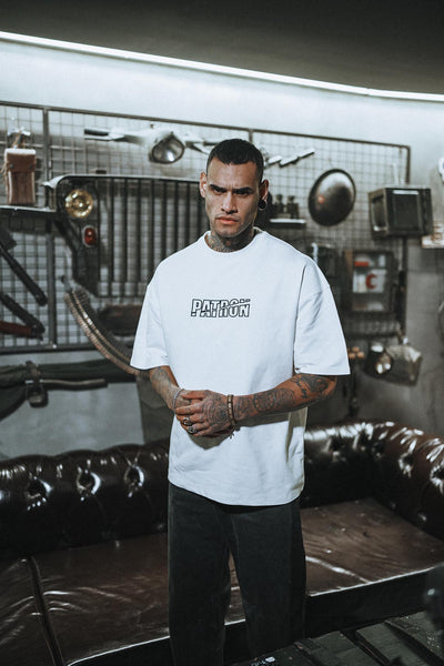 Boss Eva Embroidered Oversize White T-Shirt