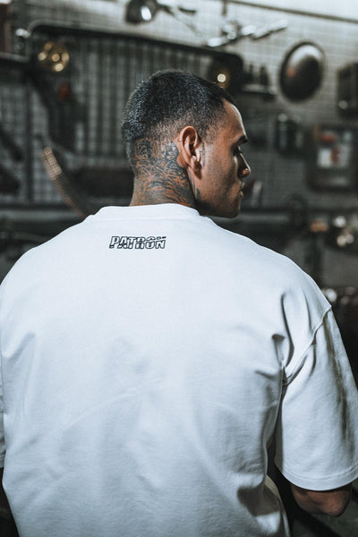 Boss Eva Embroidered Oversize White T-Shirt