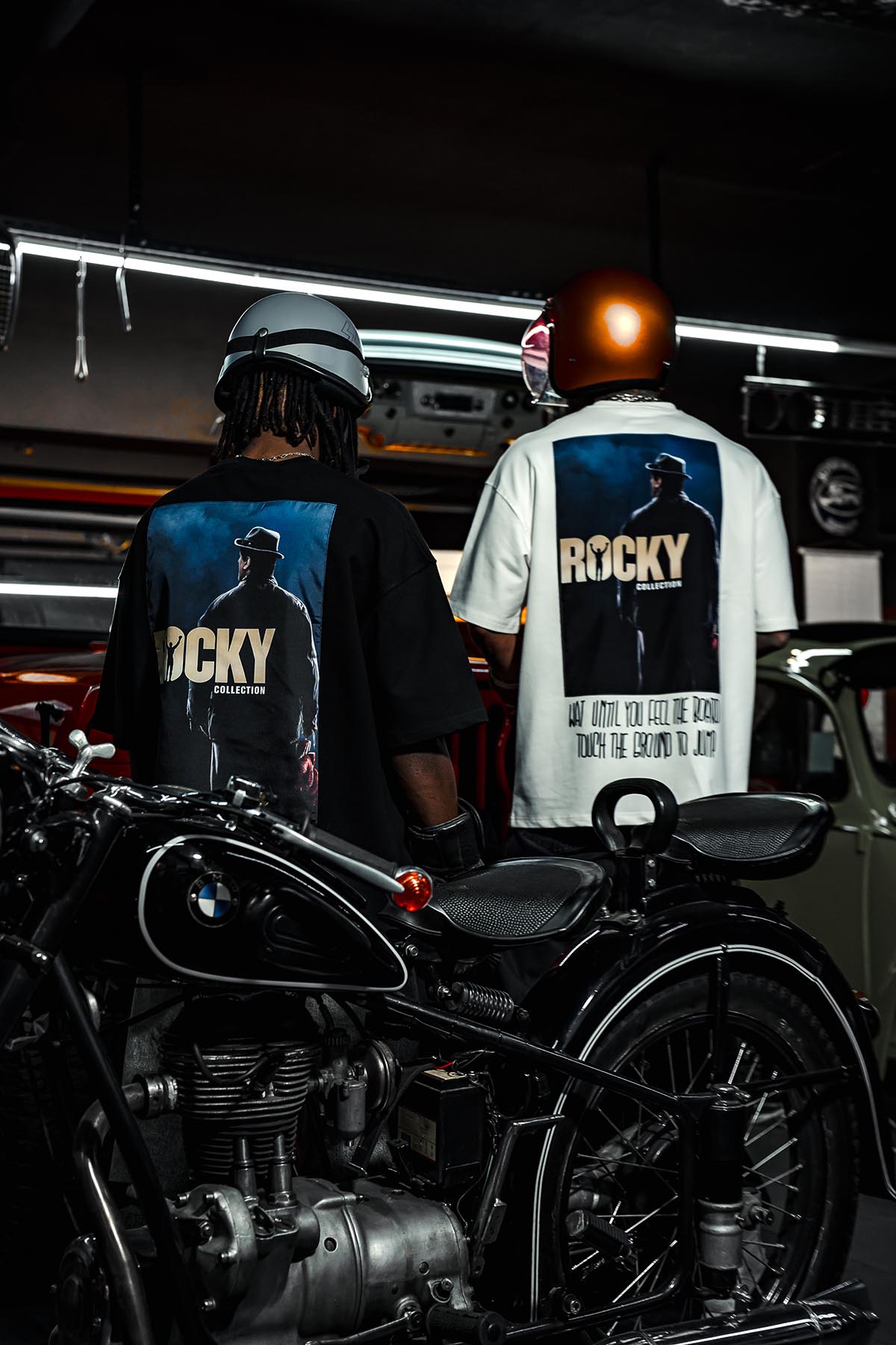 Rocky Balboa Collection Patchli Oversize Beyaz T-Shirt