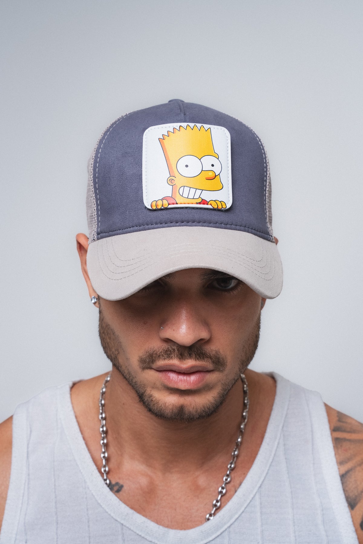 Simpsons Gri Fileli Şapka ürün görseli 1