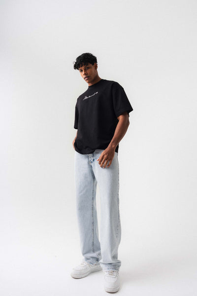 The Greatest Muhammed Ali Siyah Oversize Baskılı T-Shirt