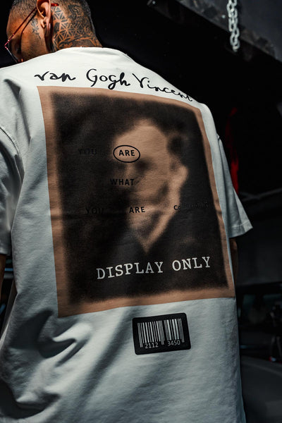 Van Gogh Vincent Printed Patch Oversize White T-Shirt